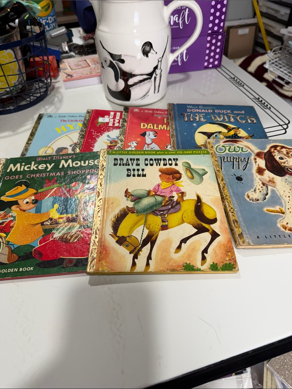 Vintage lot of Little Golden Books (Junk Journals)
